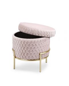 LIVING  POUF NEFTI ROSA APR. CM40x35x45
