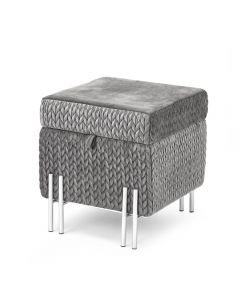 LIVING POUF NEFTI GREY APR. CM42x45x45