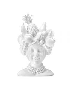 ORNAMENT  GITANA BUSTO BIANCO CM23x21x37