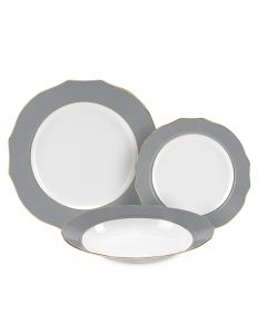 VIVIENNE GRIGIO SET TAVOLA 18 PZ.