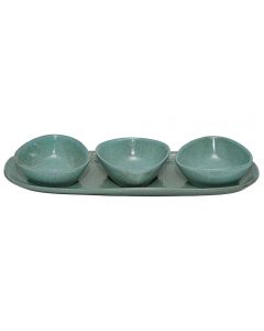 SATURNO GREEN  ANTIPAST. 4 PZ.CM.31x9,5